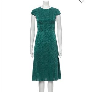 Ted Baker midi animal print jacquard dress